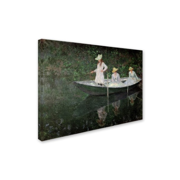 Claude Monet 'The Boat At Giverny' Canvas Art,24x32